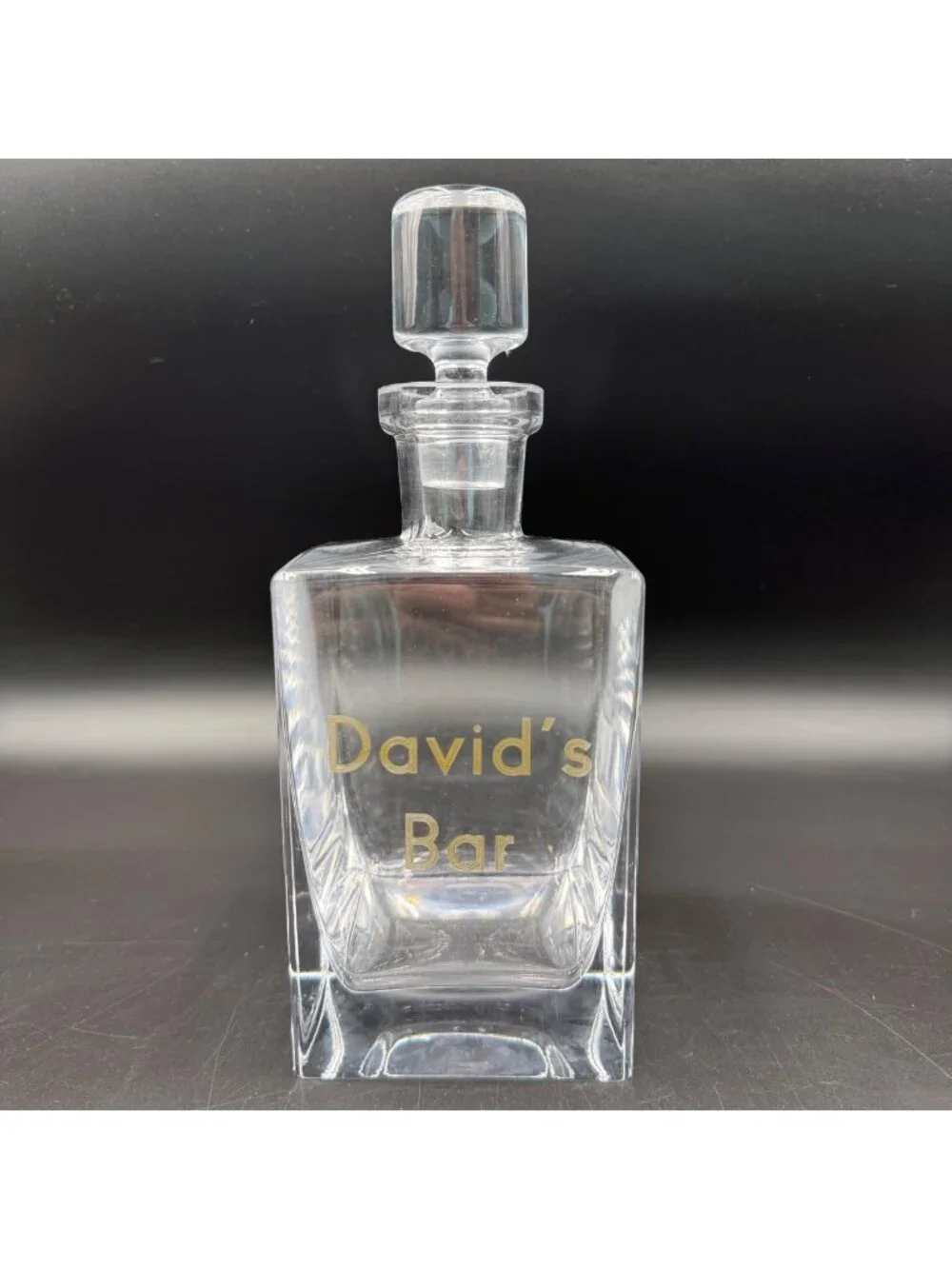 Hand-Blown Glass Decanter With Stopper 